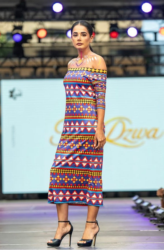Pasafro One-Shoulder Long Dress