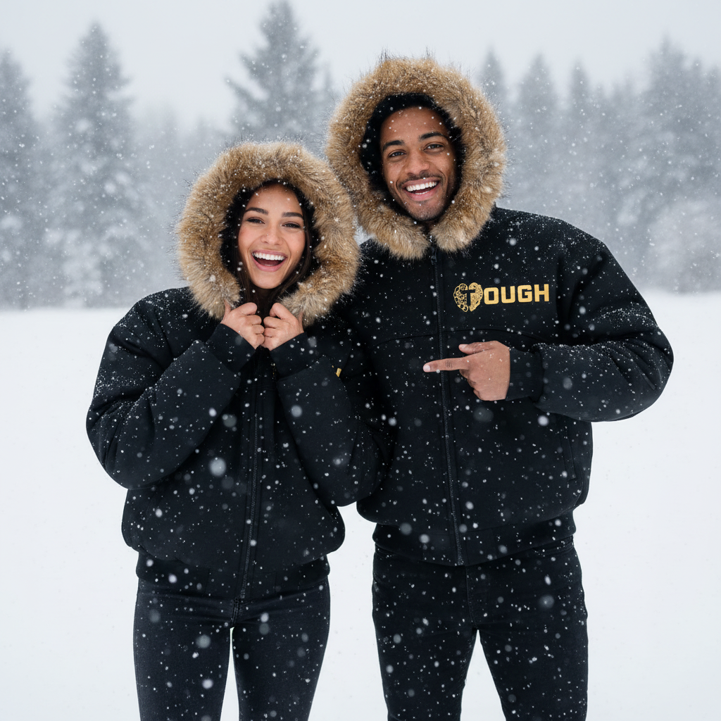 Sun Fade Boxy Detachable Fur Hoodie