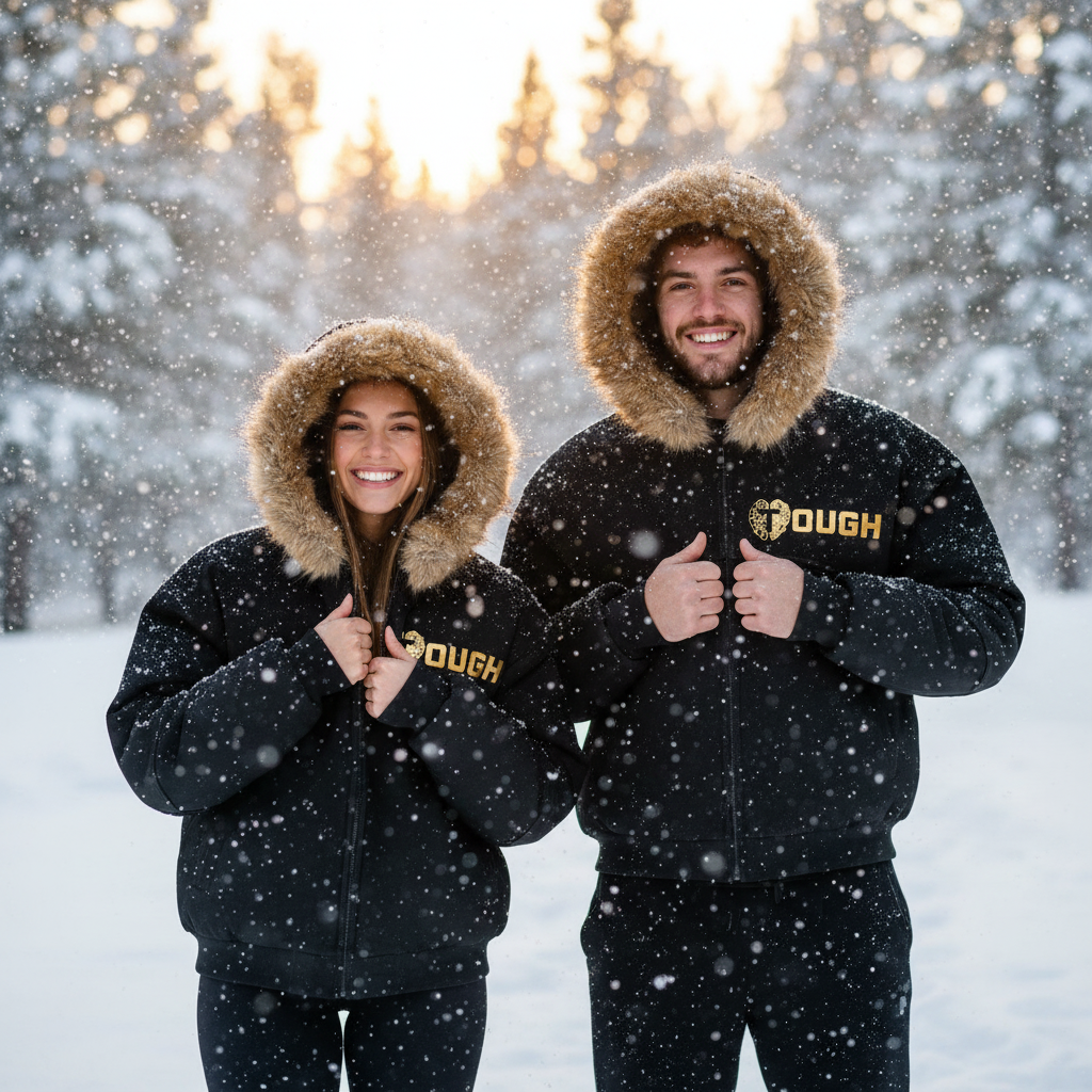 Sun Fade Boxy Detachable Fur Hoodie